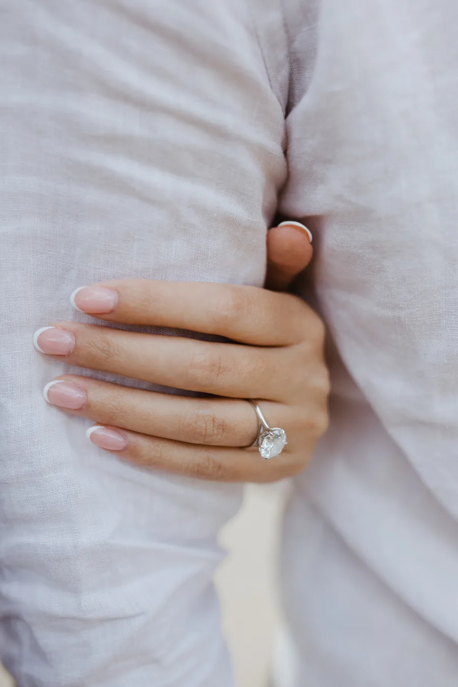 Lisa and Steven holding hands